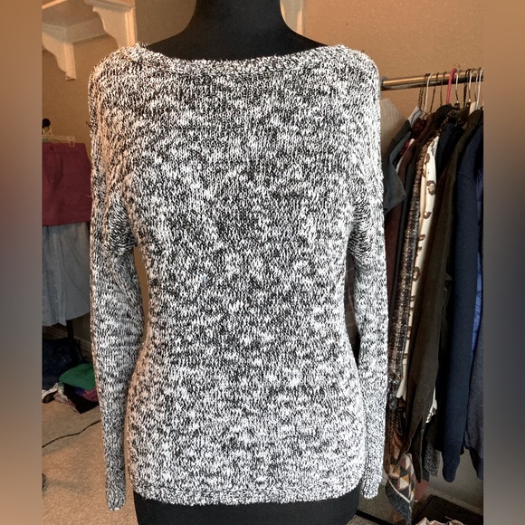 Rock & Republic Sweaters - Rock & Republic black and white sweater with sequins, size medium